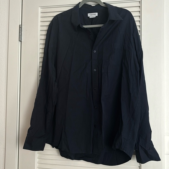 Calvin Klein men’s button down en shirt Sz XL - Picture 2 of 10